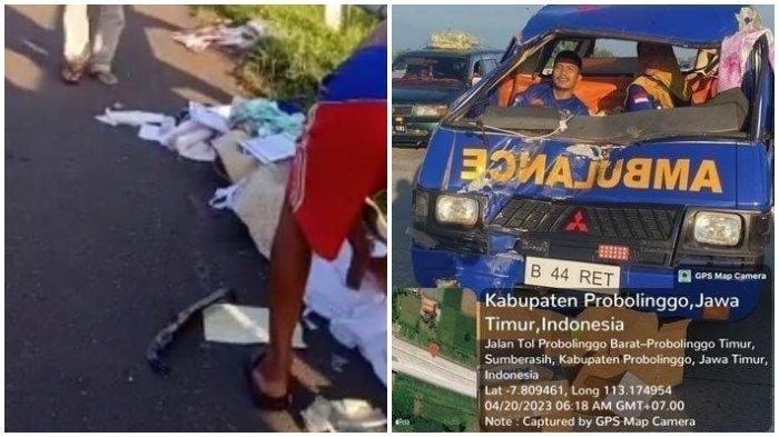 Lokasi Terjadinya Kecelakaan Mobil Ambulans Yang Membuat Jenazah Terpental