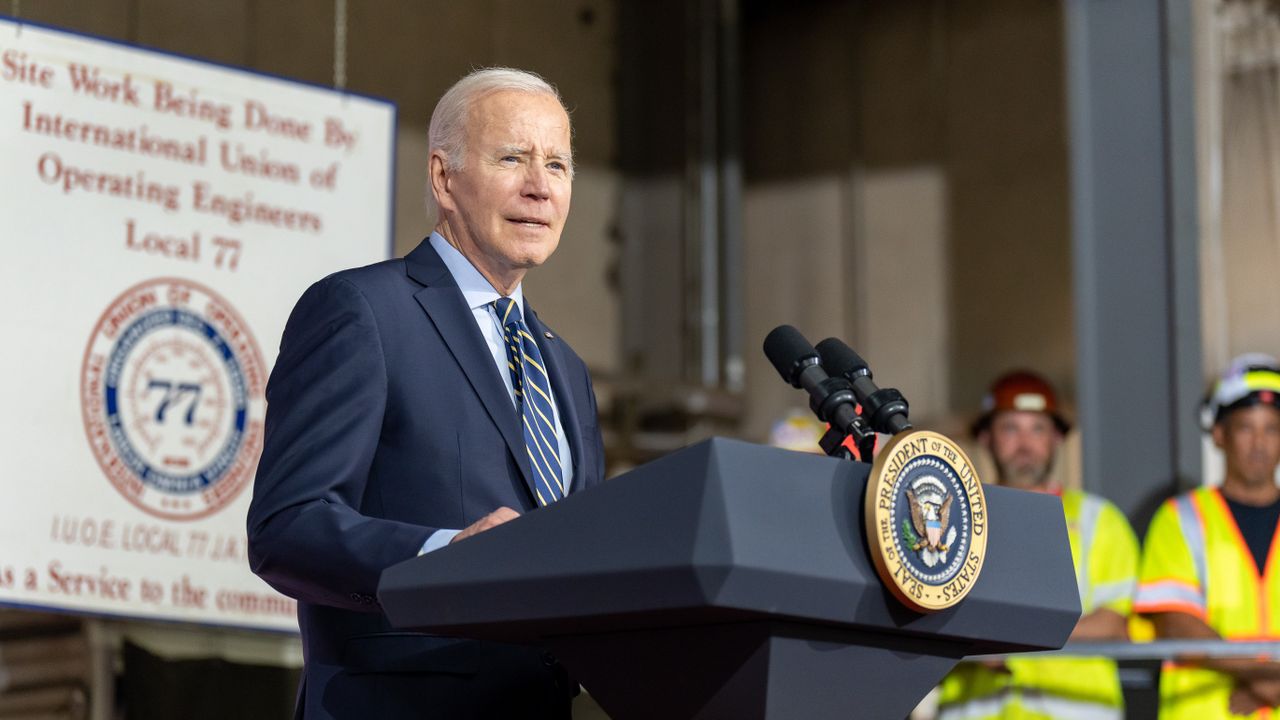 Ilustrasi Presiden AS Joe Biden Melakukan Pidato Tentang Rencananya Mengunjungi Papua Nugini