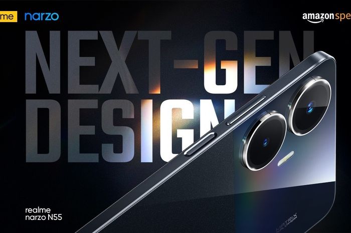 Realme mengkonfirmasi rencana peluncuran Realme Narzo N55 dengan desain slim.