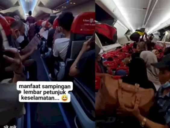 Kondisi Keadaan Penumpang Di Dalam Pesawat Lion Air