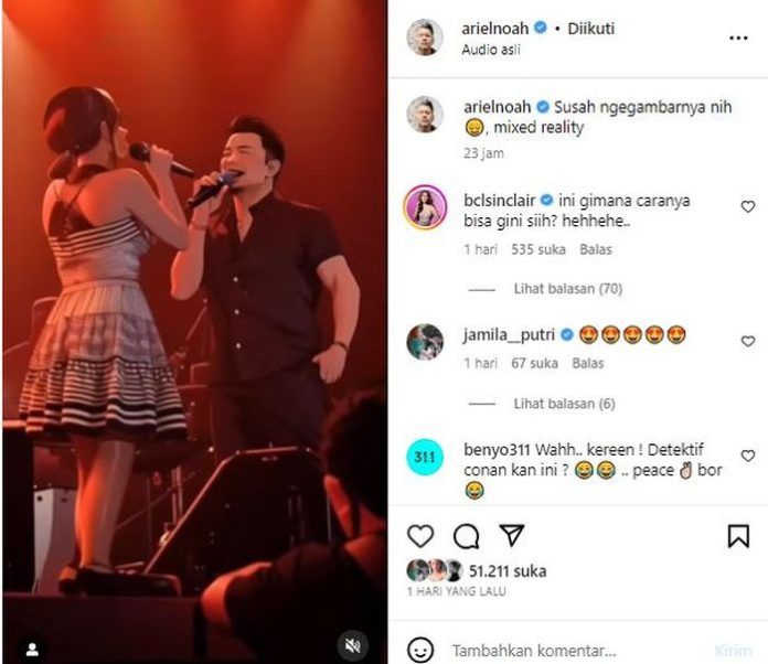 Cuplikan Gambar Media Sosial Ariel Noah Yang Dapat Komentar Dari BCL