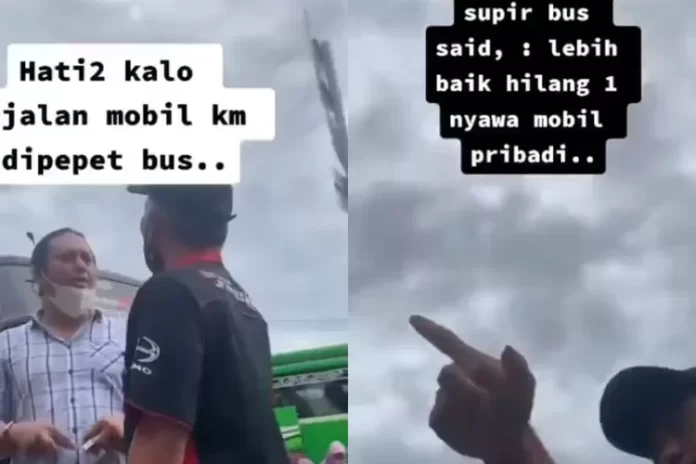 Seorang Supir Bus Yang Pilih Hilangkan Nyawa Mobil Kecil