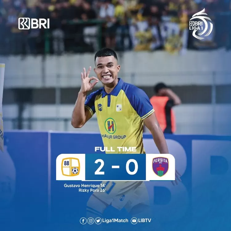Hasil Pertandingan Persita Tangerang VS Barito Putera